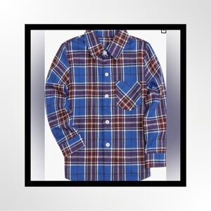 ‼️‼️-CLEARANCE-Baby Boy Plaid Flannel Shirt